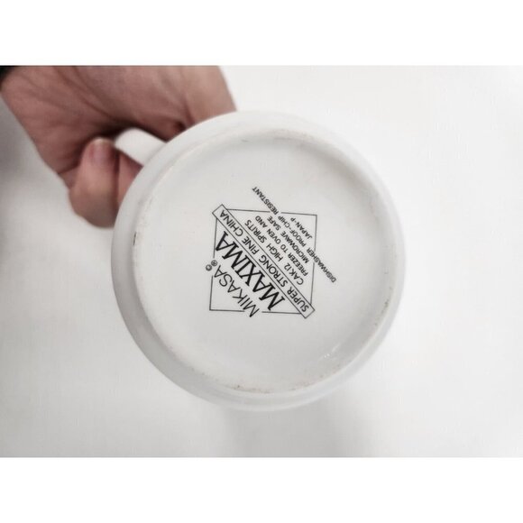 Vintage Mikasa Maxima High Spirits Cream and Sugar Bowl & Lid Porcelain - Picture 10 of 12